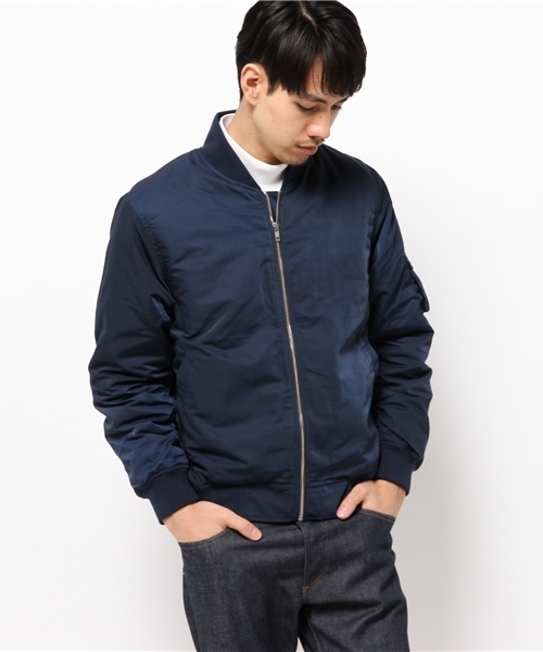 SEVENDAYS=SUNDAY(セブンデイズサンデイ)の「ポリエステルグログラン MA-1(MA-1・メンズ・ブラック/カーキ/ネイビー・SMALL/MEDIUM/LARGE)」の12枚目の写真