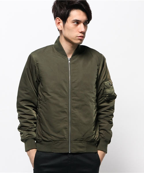 SEVENDAYS=SUNDAY(セブンデイズサンデイ)の「ポリエステルグログラン MA-1(MA-1・メンズ・ブラック/カーキ/ネイビー・SMALL/MEDIUM/LARGE)」の13枚目の写真