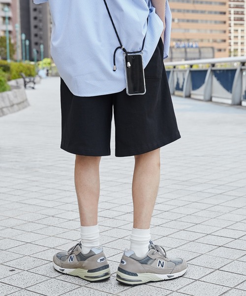 WEGO（ウィゴー）の「WEGO/ヘビーウェイトカットイージーショーツ（スウェットパンツ・レディース・ブラック/ホワイト/スミクロ・LARGE/MEDIUM）」の21枚目の写真