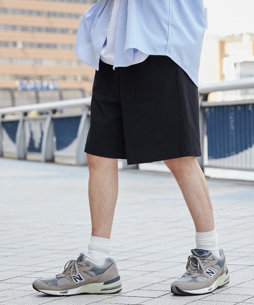 WEGO（ウィゴー）の「WEGO/ヘビーウェイトカットイージーショーツ（スウェットパンツ・レディース・ブラック/ホワイト/スミクロ・LARGE/MEDIUM）」の20枚目の写真