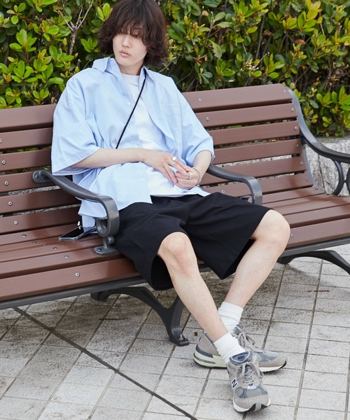 WEGO（ウィゴー）の「WEGO/ヘビーウェイトカットイージーショーツ（スウェットパンツ・レディース・ブラック/ホワイト/スミクロ・LARGE/MEDIUM）」の18枚目の写真