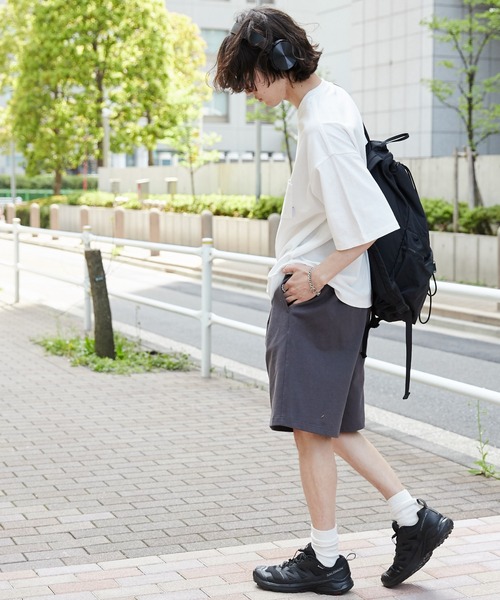 WEGO（ウィゴー）の「WEGO/ヘビーウェイトカットイージーショーツ（スウェットパンツ・レディース・ブラック/ホワイト/スミクロ・LARGE/MEDIUM）」の13枚目の写真