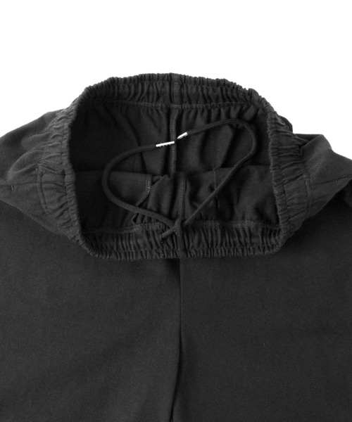 WEGO（ウィゴー）の「WEGO/ヘビーウェイトカットイージーショーツ（スウェットパンツ・レディース・ブラック/ホワイト/スミクロ・LARGE/MEDIUM）」の7枚目の写真