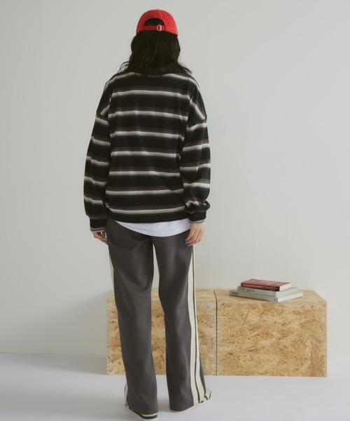 MERLOT(メルロー)の「【ウエストゴム】【動画あり】サイドライントラックパンツ(その他パンツ・レディース・ブラウン/チャコールグレー/ブルー・FREE)」の7枚目の写真