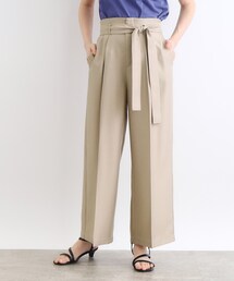 grove | デニムライクベルト付きワイドパンツ(その他パンツ)
