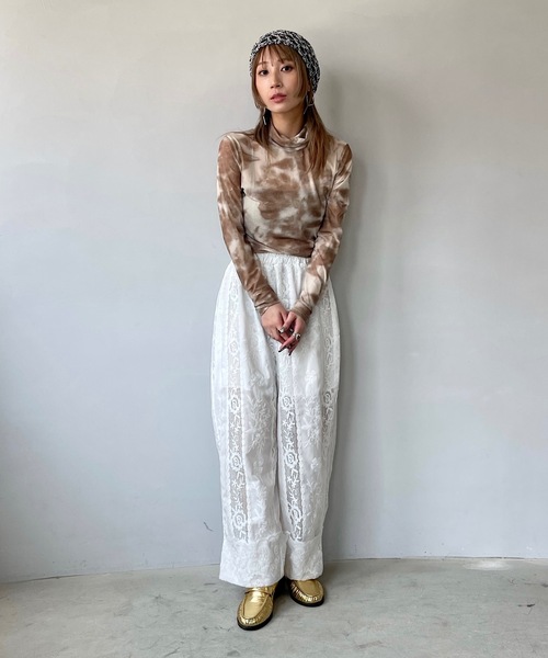 SANSeLF（サンセルフ）の「ニュアンスアートシアートップス【SANSeLF】sanw24a012（その他トップス・レディース・ピンク/ブラウン・FREE）」の3枚目の写真