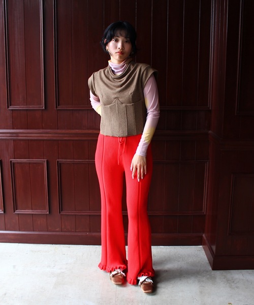 SANSeLF（サンセルフ）の「ニュアンスアートシアートップス【SANSeLF】sanw24a012（その他トップス・レディース・ピンク/ブラウン・FREE）」の6枚目の写真