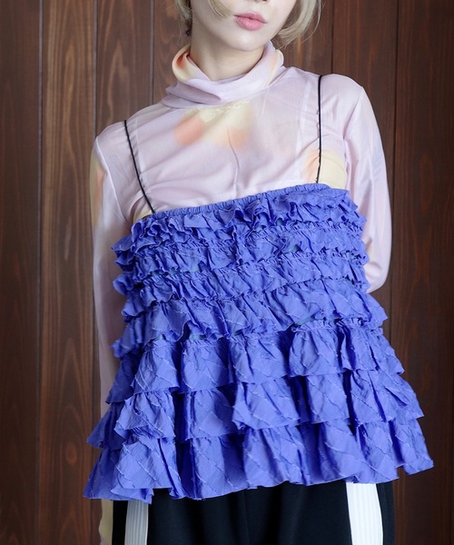 SANSeLF（サンセルフ）の「ニュアンスアートシアートップス【SANSeLF】sanw24a012（その他トップス・レディース・ピンク/ブラウン・FREE）」の19枚目の写真