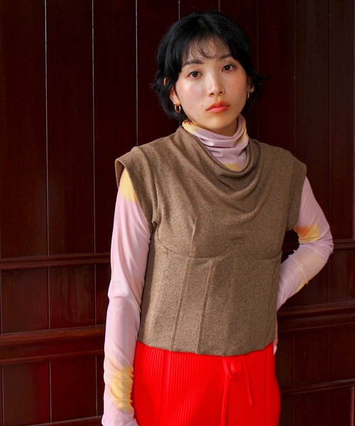 SANSeLF（サンセルフ）の「ニュアンスアートシアートップス【SANSeLF】sanw24a012（その他トップス・レディース・ピンク/ブラウン・FREE）」の17枚目の写真