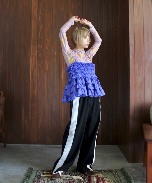 SANSeLF（サンセルフ）の「ニュアンスアートシアートップス【SANSeLF】sanw24a012（その他トップス・レディース・ピンク/ブラウン・FREE）」の20枚目の写真