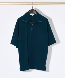 AH ABAHOUSE | 【AH ABAHOUSE / セットアップ対応】ジョーゼット ハーフジップ Tシャツ(Tシャツ/カットソー)