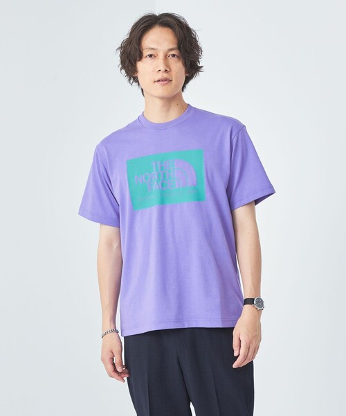 THE NORTH FACE（ザノースフェイス）の「＜THE NORTH FACE＞カリフォルニアロゴティー Tシャツ（Tシャツ/カットソー・メンズ・パープル/グレー/オフホワイト・M/L/XL）」の3枚目の写真