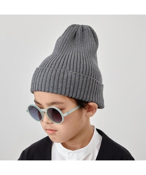 IN THE PARK（インザパーク）の「【MOUN TEN.】Cotton Watch Cap（ニットキャップ/ビーニー・キッズ・アイボリー/サックスブルー/チャコール・FREE）」の3枚目の写真