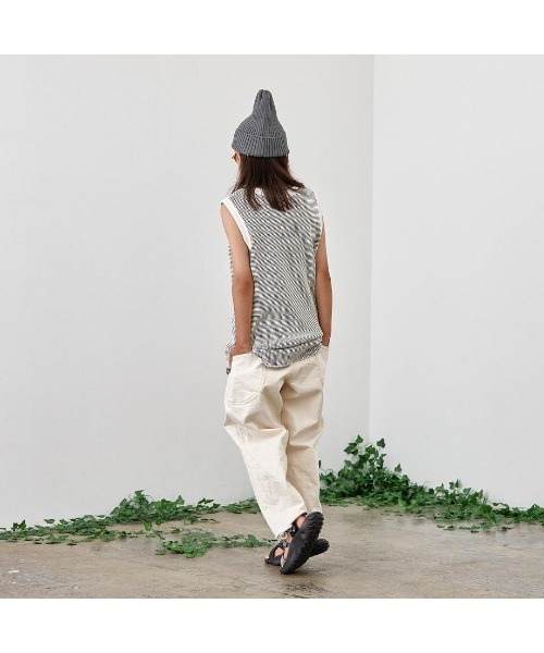 IN THE PARK（インザパーク）の「【MOUN TEN.】Cotton Watch Cap（ニットキャップ/ビーニー・キッズ・アイボリー/サックスブルー/チャコール・FREE）」の8枚目の写真