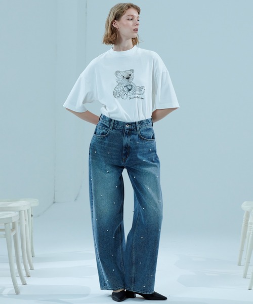 DOUBLE STANDARD CLOTHING（ダブルスタンダードクロージング）の「NEOベアフライスTシャツ（Tシャツ/カットソー・レディース・ブラック/オフホワイト・FREE）」の17枚目の写真