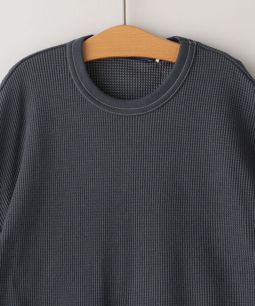 SHIPS（シップス）の「THYARD:85～95cm / ワッフル 半袖 TEE（Tシャツ/カットソー・キッズ・グレー/ブラック/ライトブルー・X-SMALL）」の5枚目の写真