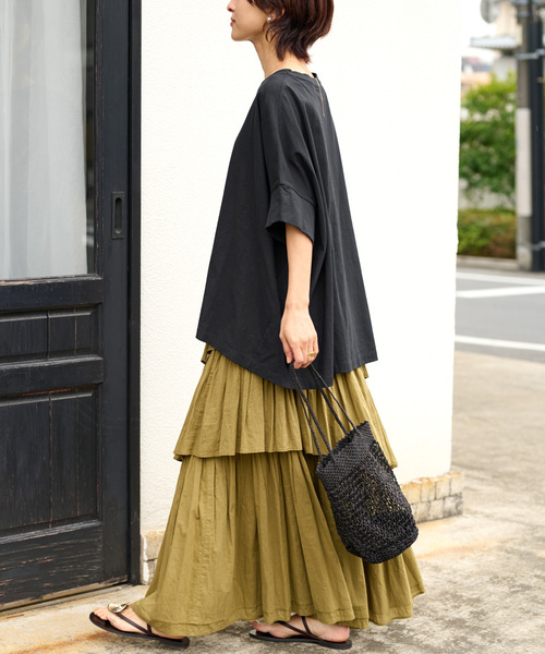 JOURNAL STANDARD relume(ジャーナルスタンダード レリューム)の「《追加》オーガニックコットン汗ジミ防止ワイドT(Tシャツ/カットソー・レディース・グレー/ブラック/ホワイト・FREE)」の19枚目の写真