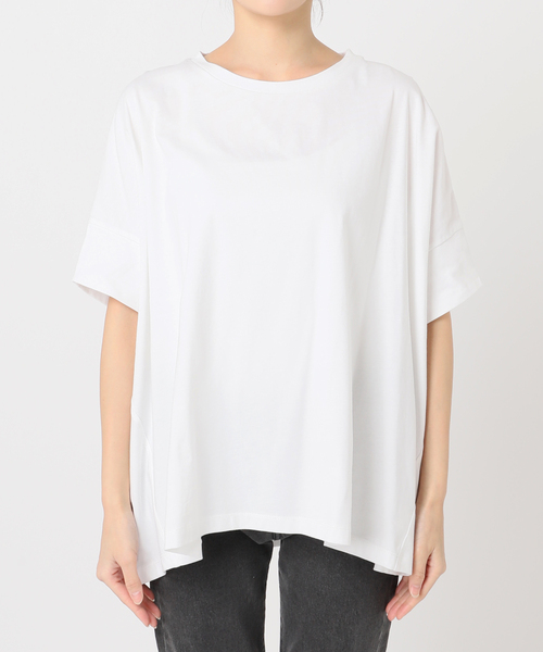 JOURNAL STANDARD relume(ジャーナルスタンダード レリューム)の「《追加》オーガニックコットン汗ジミ防止ワイドT(Tシャツ/カットソー・レディース・グレー/ブラック/ホワイト・FREE)」の10枚目の写真