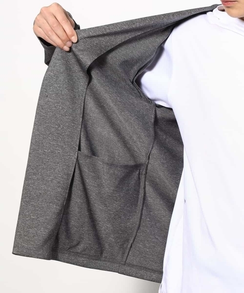 a.v.v（アーヴェヴェ）の「【洗濯機で洗える/接触冷感】ブライト天竺ノーカラーリラックスジャケット（ノーカラージャケット・メンズ・ネイビー/グレー・46/48/50/44）」の13枚目の写真
