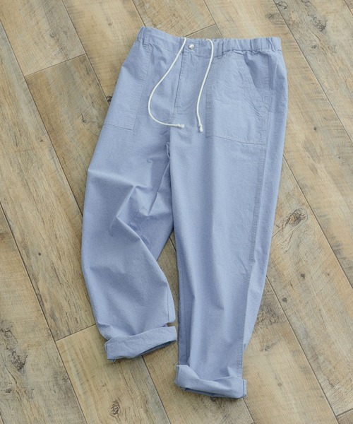 ITEMS URBANRESEARCH(アイテムズ アーバンリサーチ)の「コットンシャンブレー イージーパンツ(その他パンツ・メンズ・ライトブルー/ブルー/チャコールグレー・LARGE/MEDIUM)」の2枚目の写真