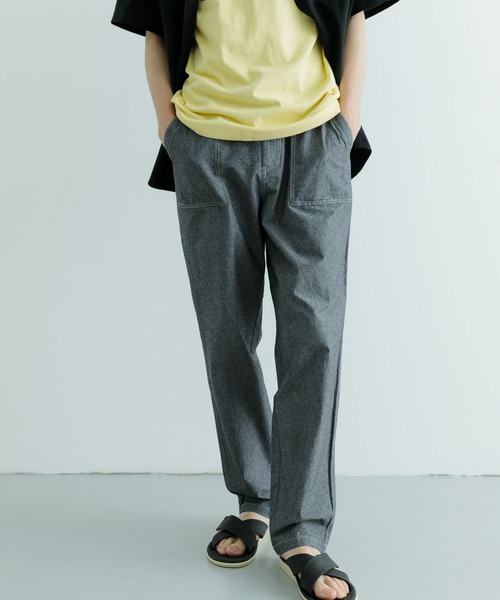 ITEMS URBANRESEARCH(アイテムズ アーバンリサーチ)の「コットンシャンブレー イージーパンツ(その他パンツ・メンズ・ライトブルー/ブルー/チャコールグレー・LARGE/MEDIUM)」の19枚目の写真