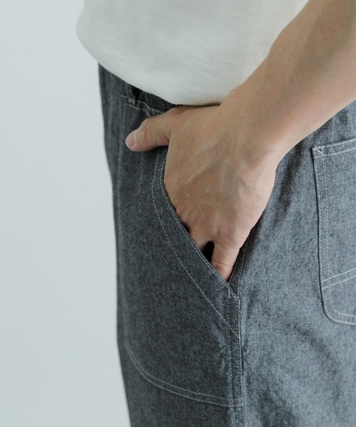 ITEMS URBANRESEARCH(アイテムズ アーバンリサーチ)の「コットンシャンブレー イージーパンツ(その他パンツ・メンズ・ライトブルー/ブルー/チャコールグレー・LARGE/MEDIUM)」の5枚目の写真