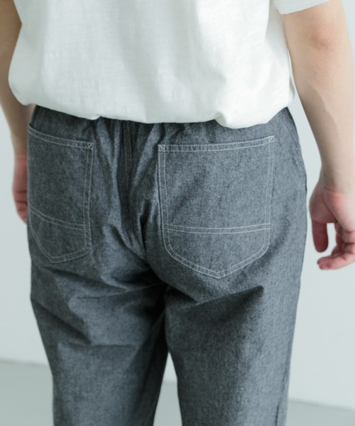 ITEMS URBANRESEARCH(アイテムズ アーバンリサーチ)の「コットンシャンブレー イージーパンツ(その他パンツ・メンズ・ライトブルー/ブルー/チャコールグレー・LARGE/MEDIUM)」の6枚目の写真