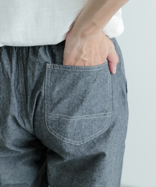 ITEMS URBANRESEARCH(アイテムズ アーバンリサーチ)の「コットンシャンブレー イージーパンツ(その他パンツ・メンズ・ライトブルー/ブルー/チャコールグレー・LARGE/MEDIUM)」の7枚目の写真