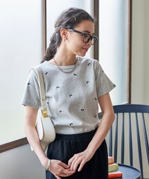 FREAK'S STORE | ミニリボン刺繍 Tシャツ(Tシャツ/カットソー)