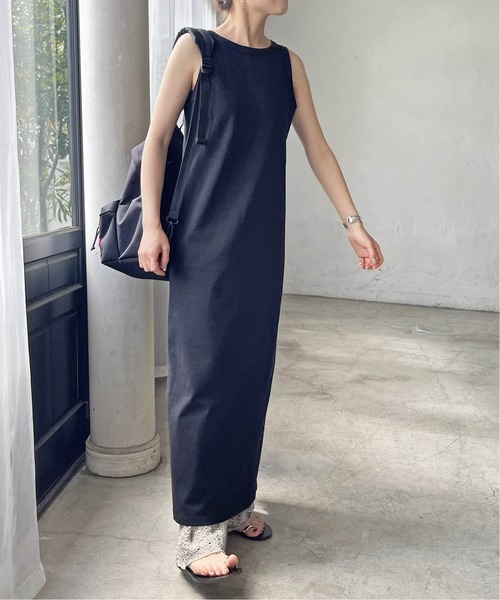 Spick & Span（スピックアンドスパン）の「≪追加≫天竺アメスリロングワンピース（ワンピース・レディース・ブラック/モカ・36/38）」の8枚目の写真