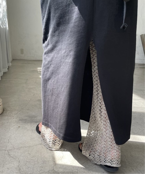 Spick & Span（スピックアンドスパン）の「≪追加≫天竺アメスリロングワンピース（ワンピース・レディース・ブラック/モカ・36/38）」の13枚目の写真