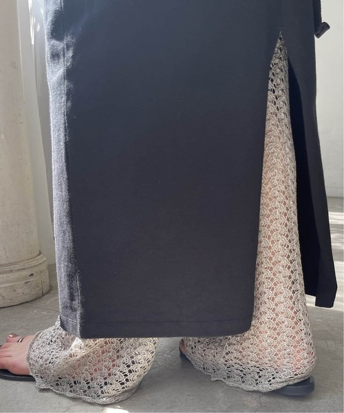 Spick & Span（スピックアンドスパン）の「≪追加≫天竺アメスリロングワンピース（ワンピース・レディース・ブラック/モカ・36/38）」の14枚目の写真