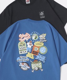 BEN DAVIS（ベンデイビス）の「BEN DAVIS/ベンデイビス FRIDGE DOOR TEE/オーバーサイズ バックプリント ロゴ ワンポイント刺繍 半袖Tシャツ/レディース メンズ（Tシャツ/カットソー・メンズ）」