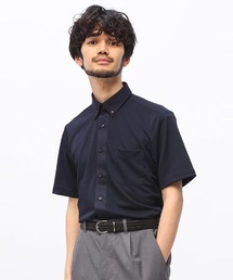 SAKAZEN（サカゼン）の「FLEX SHIRTS 鹿の子 無地 ボタンダウン 半袖 ポロシャツ DXFS89A（ポロシャツ・メンズ）」