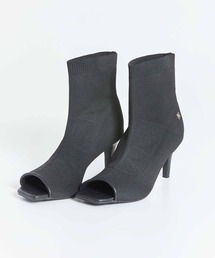 【美品】オープントゥニットブーツ SLY ブーツ OPEN TOE KNIT KNEE HIGH BOOTS オープントゥ ニット