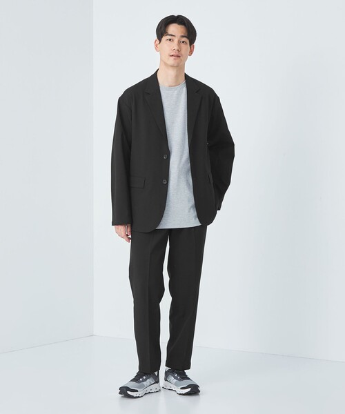 green label relaxing（グリーンレーベルリラクシング）の「FREELITCH ワイド ユーティリティパンツ イージーパンツ -ストレッチ・防シワ・吸水速乾-（その他パンツ・メンズ・ダークグレー/ブラック・S/M/L/XL）」の8枚目の写真