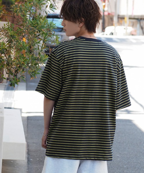 セール】マイクロ ボーダーTシャツ（Tシャツ/カットソー