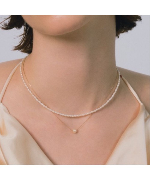 les bonbon(ルボンボン)の「【les bonbon】blanc pearl choker/ブラン パール チョーカー(ネックレス・レディース・ホワイト・FREE)」の12枚目の写真