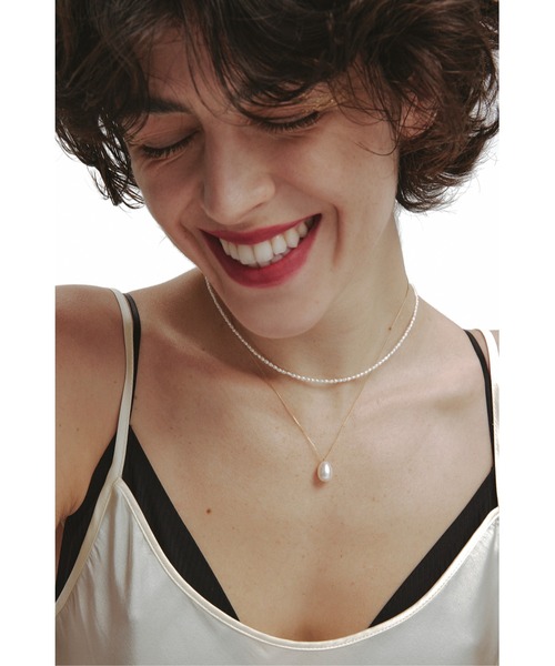 les bonbon(ルボンボン)の「【les bonbon】blanc pearl choker/ブラン パール チョーカー(ネックレス・レディース・ホワイト・FREE)」の16枚目の写真