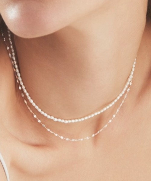 les bonbon(ルボンボン)の「【les bonbon】blanc pearl choker/ブラン パール チョーカー(ネックレス・レディース・ホワイト・FREE)」の9枚目の写真