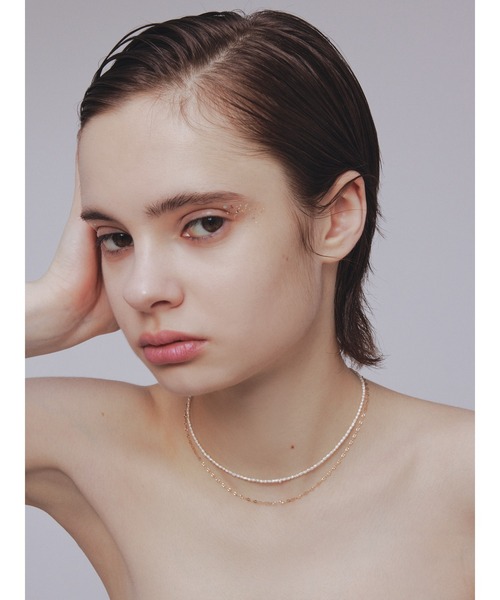 les bonbon(ルボンボン)の「【les bonbon】blanc pearl choker/ブラン パール チョーカー(ネックレス・レディース・ホワイト・FREE)」の15枚目の写真