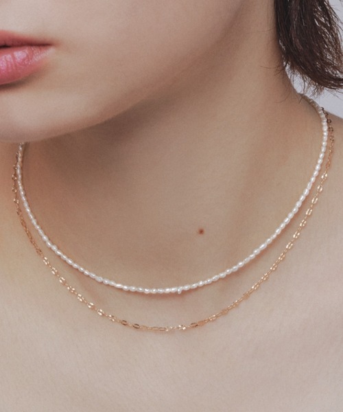 les bonbon(ルボンボン)の「【les bonbon】blanc pearl choker/ブラン パール チョーカー(ネックレス・レディース・ホワイト・FREE)」の10枚目の写真