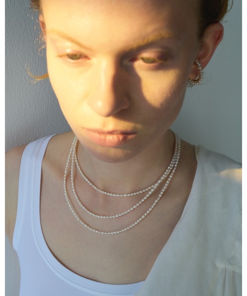 les bonbon(ルボンボン)の「【les bonbon】blanc pearl choker/ブラン パール チョーカー(ネックレス・レディース・ホワイト・FREE)」の17枚目の写真