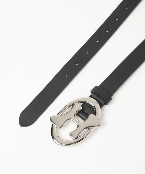 HARE H ロゴ バックル ベルト ブラック HARE（ハレ）の「Hロゴバックルベルト(HARE)（ベルト）」 - WEAR