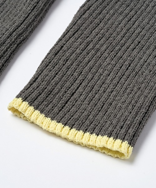 RANAN（ラナン）の「前後2WAYもちもちハイネック配色リブニット（ニット/セーター・レディース・ブラック/ホワイト/モカ/ブルー/オフホワイト/グレー・LL/M/L）」の10枚目の写真