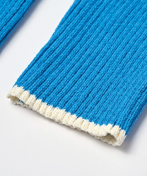 RANAN（ラナン）の「前後2WAYもちもちハイネック配色リブニット（ニット/セーター・レディース・ブラック/ホワイト/モカ/ブルー/オフホワイト/グレー・LL/M/L）」の12枚目の写真