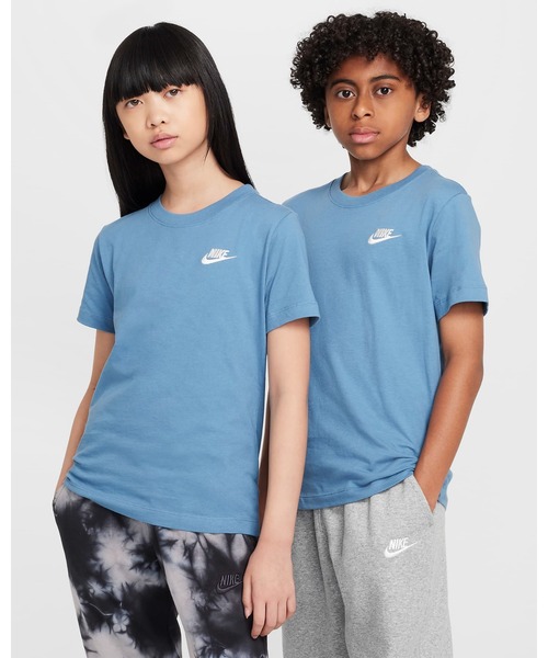 NIKE（ナイキ）の「《NIKEアパレル》YTHNSWEMBフューチュラLBRS/STシャツ（Tシャツ/カットソー・キッズ・ホワイト/ライトブラウン/ブルー系その他・130/140/150/160/170）」の14枚目の写真