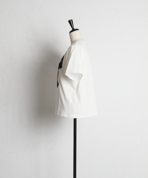 tocco closet（トッコ　クローゼット）の「【ZOZO限定】プチパールグログランリボンTシャツ（Tシャツ/カットソー・レディース・ブラック/オフホワイト・M）」の14枚目の写真