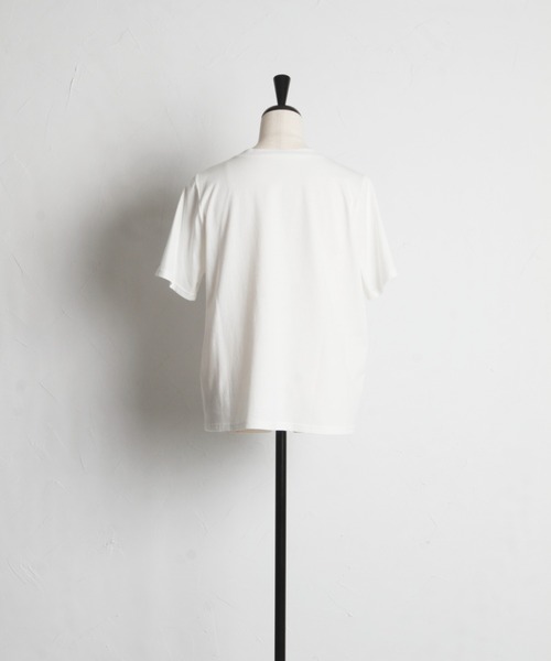 tocco closet（トッコ　クローゼット）の「【ZOZO限定】プチパールグログランリボンTシャツ（Tシャツ/カットソー・レディース・ブラック/オフホワイト・M）」の13枚目の写真