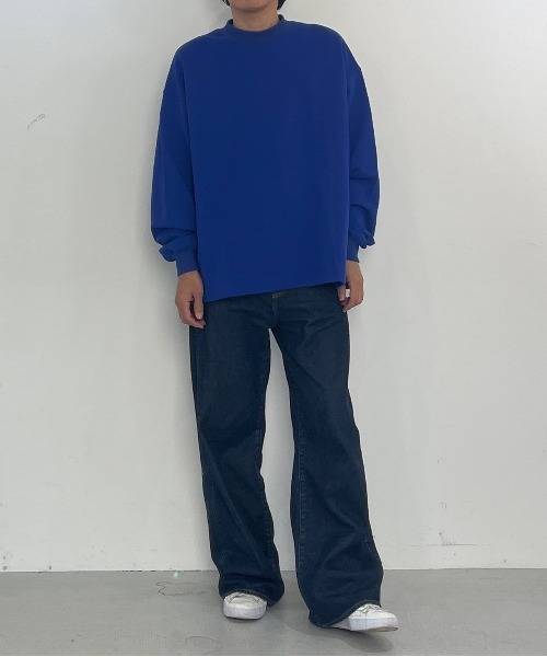 Kelen(ケレン)の「「KELEN MENS/ケレン メンズ」クルーネックスウェット(Tシャツ/カットソー・メンズ・アイボリー/ブルー/オレンジ/ブラウン・40/42/38)」の6枚目の写真